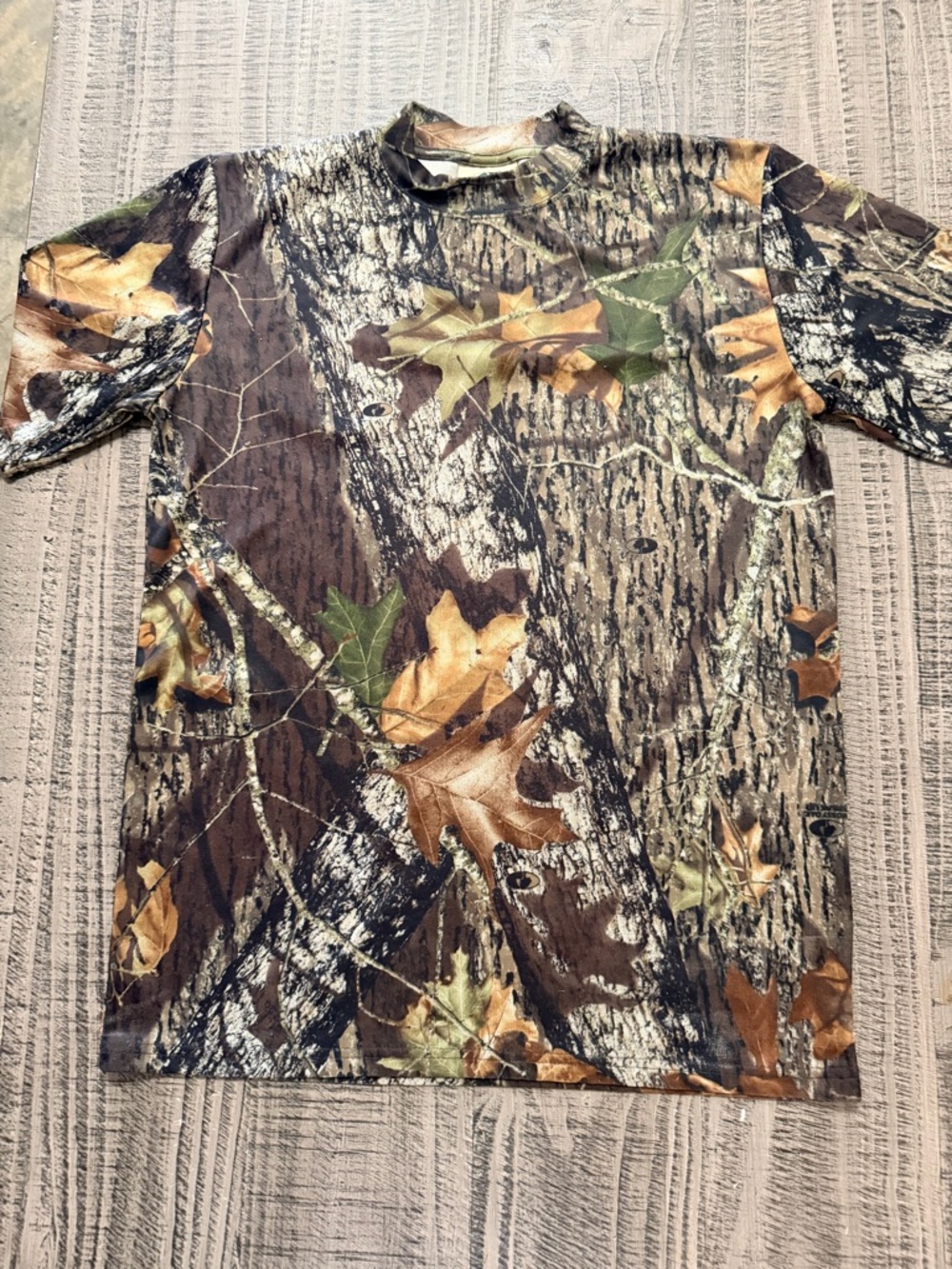Mossy Oak Short-Sleeve Camouflage Tee in Brown & Green & Tan